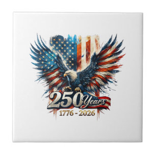 250 Years America Anniversary 250th Independence D Tile