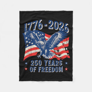 250 Years America Anniversary 250th Independence Fleece Blanket