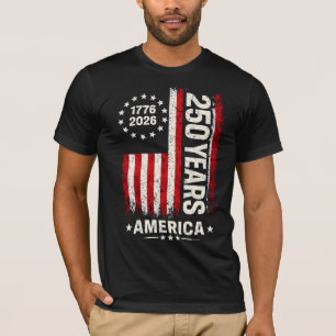 250 Years America Anniversary 250th Independence  T-Shirt
