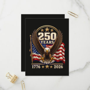 250 Years America Anniversary 250th Invitation Postcard