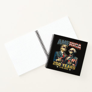 250 Years America Anniversary 250th Trump  Notebook