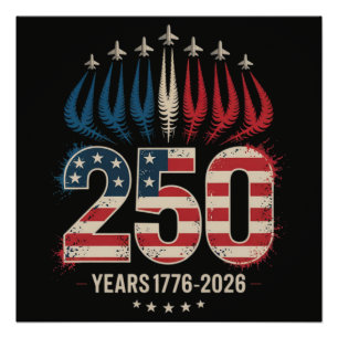 250 Years America Anniversary Poster