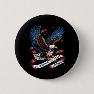 250 Years America Anniversary Usa 250th Birthday A 6 Cm Round Badge