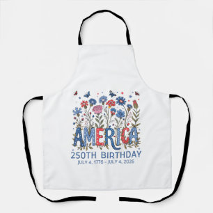 250 Years America Anniversary USA 250th Birthday F Apron
