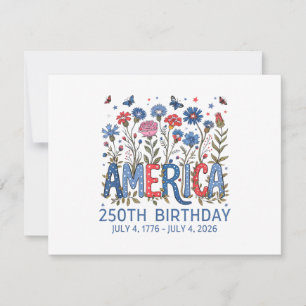 250 Years America Anniversary USA 250th Birthday F Save The Date