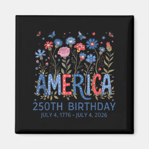 250 Years America Anniversary USA 250th Birthday Magnet