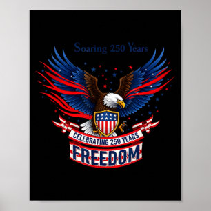250 years america anniversary usa 250th birthday poster