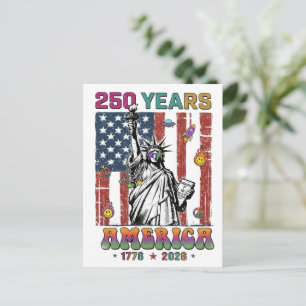 250 Years America Fourth July 2026 Patrio Semiqu Postcard