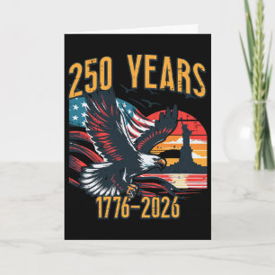 250 Years America Usa Flag 250th Anniversary Men W Card
