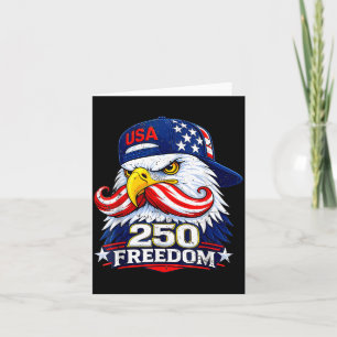 250 Years American 1776 2026 250th 4th July Card