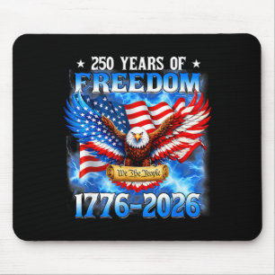 250 Years American 1776 2026 250th USA Birthday Mouse Pad