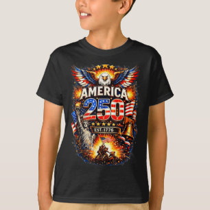 250 Years American 1776 2026 250th USA Birthday T-Shirt
