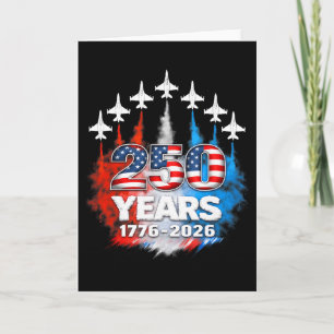 250 Years American 1776 2026 250th Usa Patriotic 4 Card