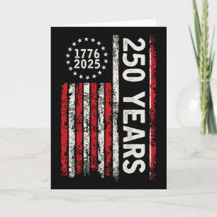 250 Years American 1776 2026 250th Usa Patriotic 4 Card
