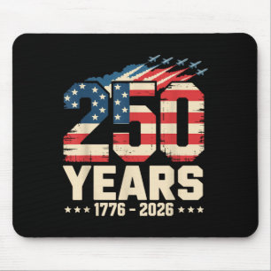 250 Years American 1776 2026 250th USA Patriotic Mouse Pad