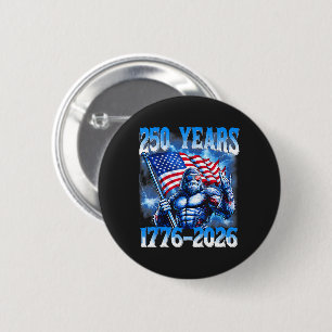 250 Years American 1776 2026 6 Cm Round Badge