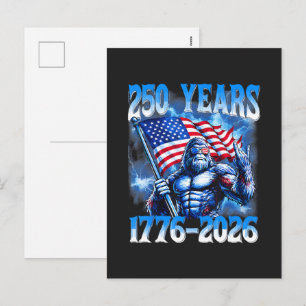 250 Years American 1776 2026 Holiday Postcard