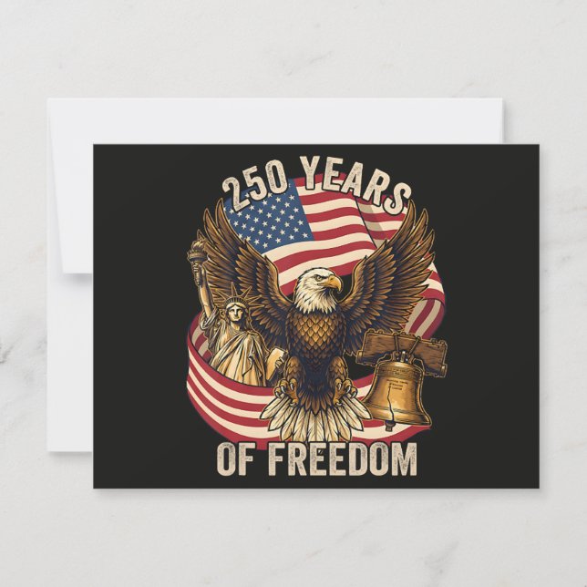 250 Years American 1776-2026 Invitation (Front)