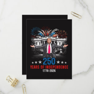 250 Years American 1776 2026 Invitation Postcard