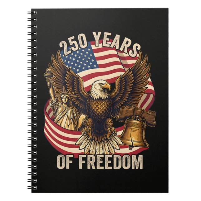 250 Years American 1776-2026 Notebook (Front)