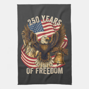 250 Years American 1776-2026 Tea Towel