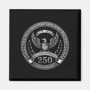 250 Years American 250th 4th of July Anniversary Magnet