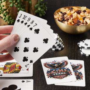 250 Years American 250th Anniversary 4th of July Playing Cards