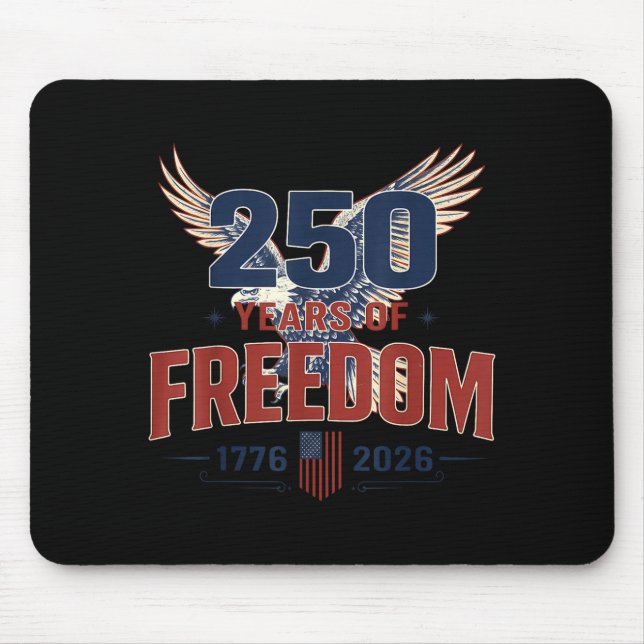 250 Years American 250th Anniversary Design Mouse Pad (Front)