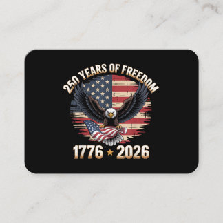 250 Years American 250th Anniversary US USA Flag 4 Business Card