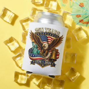 250 Years American 250th Anniversary USA Can Cooler
