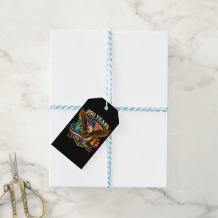 250 Years American 250th Anniversary USA Gift Tags