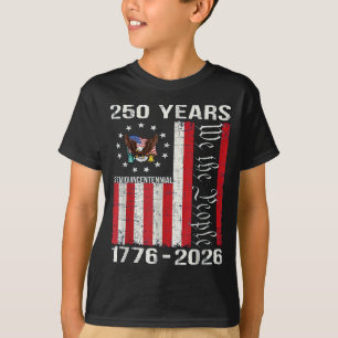 250 Years american 250th anniversary usa us flag 4 T-Shirt