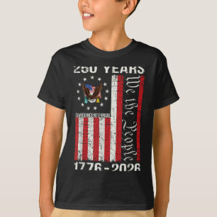 250 Years american 250th anniversary usa us flag 4 T-Shirt
