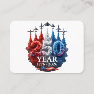 250 Years American 250th USA Patriotic 4th of July Business Card