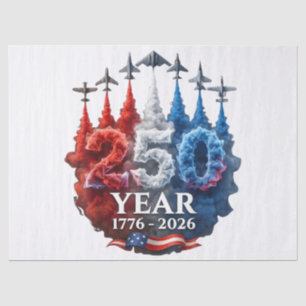 250 Years American 250th USA Patriotic 4th of July Tissue Paper