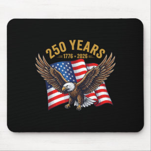 250 Years American Anniversary 1776-2026 Eagle USA Mouse Pad