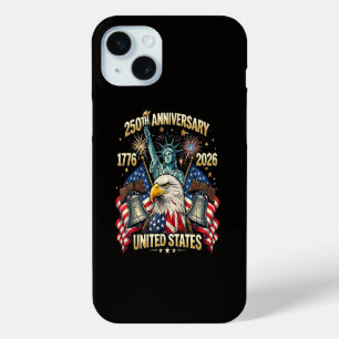 250 Years American Anniversary 1776-2026 USA Flag iPhone 15 Mini Case