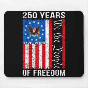 250 Years american anniversary 250th usa us flag 4 Mouse Pad