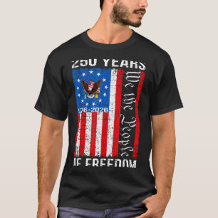 250 Years american anniversary 250th usa us flag 4 T-Shirt
