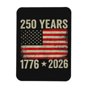 250 Years American Flag 1776-2026 Magnet