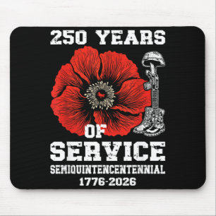 250 Years American Flag 4th of July 2026 1776 Men Mouse Pad