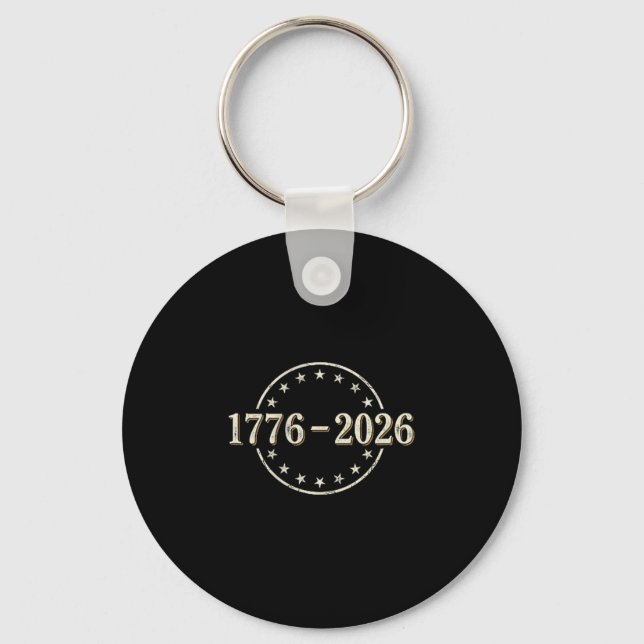 250 years american flag - front and back 250 years key ring (Front)