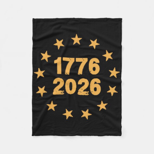 250 Years American Flag - Front And Ck _2  Fleece Blanket (Front)