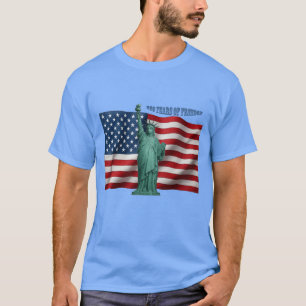 250 Years American Flag with the Statue of Liberty T-Shirt