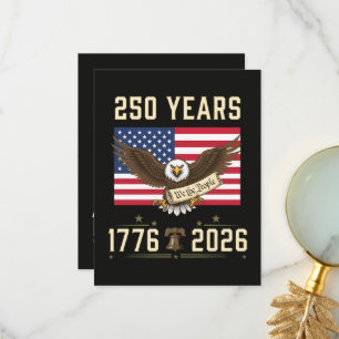 250 Years American Heritage 1776 2026 Thank You Card