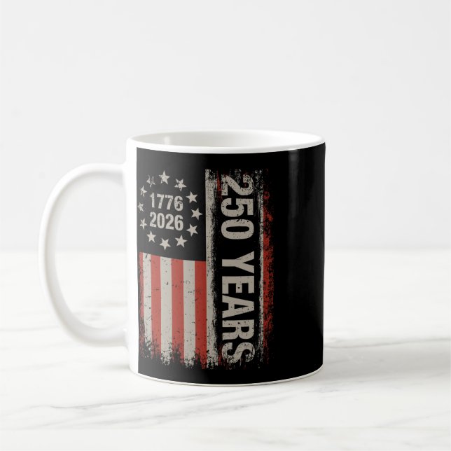 250 Years American Independence Anniversary  Coffee Mug (Left)