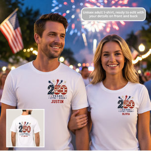 250 Years Anniversary 1776-2026 Patriotic T-Shirt