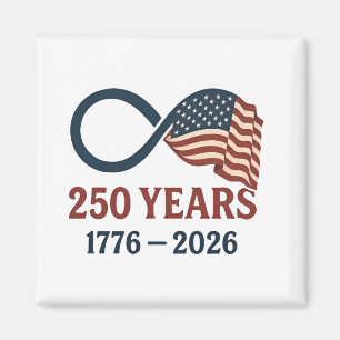 250 Years Anniversary 1776-2026 USA Patriotic Magnet