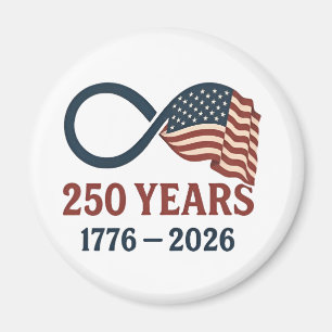 250 Years Anniversary 1776-2026 USA Patriotic  Magnet