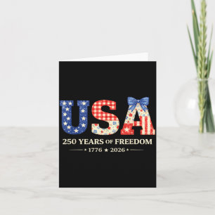 250 Years Anniversary AAAmerica 1776-2026 USA Card